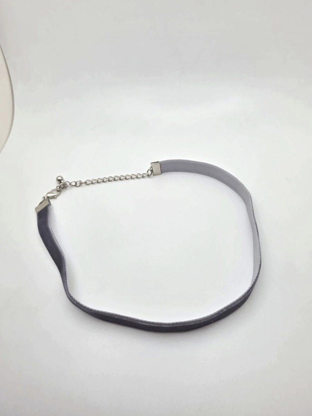 Gray Velvet Statement Choker